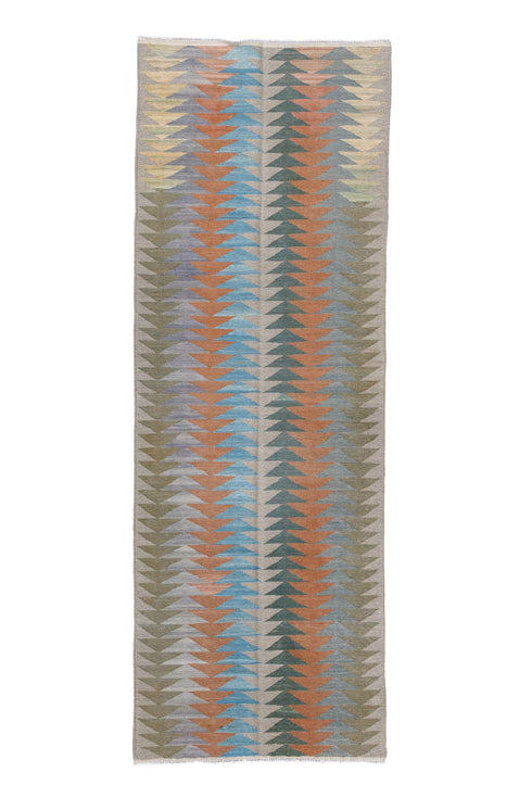 Vintage Kilim Runner Rug (3' x 9')