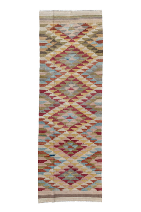 Vintage Kilim Runner Rug (3' x 10')