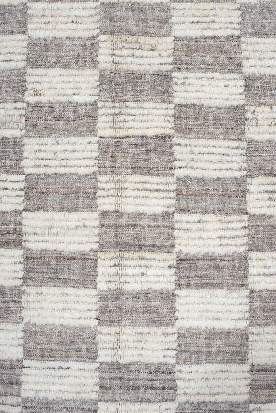 10' x 14' one-of-a-kind handmade vintage Tulu large size rug. Color palette: taupe, ivory, gray, cream, beige