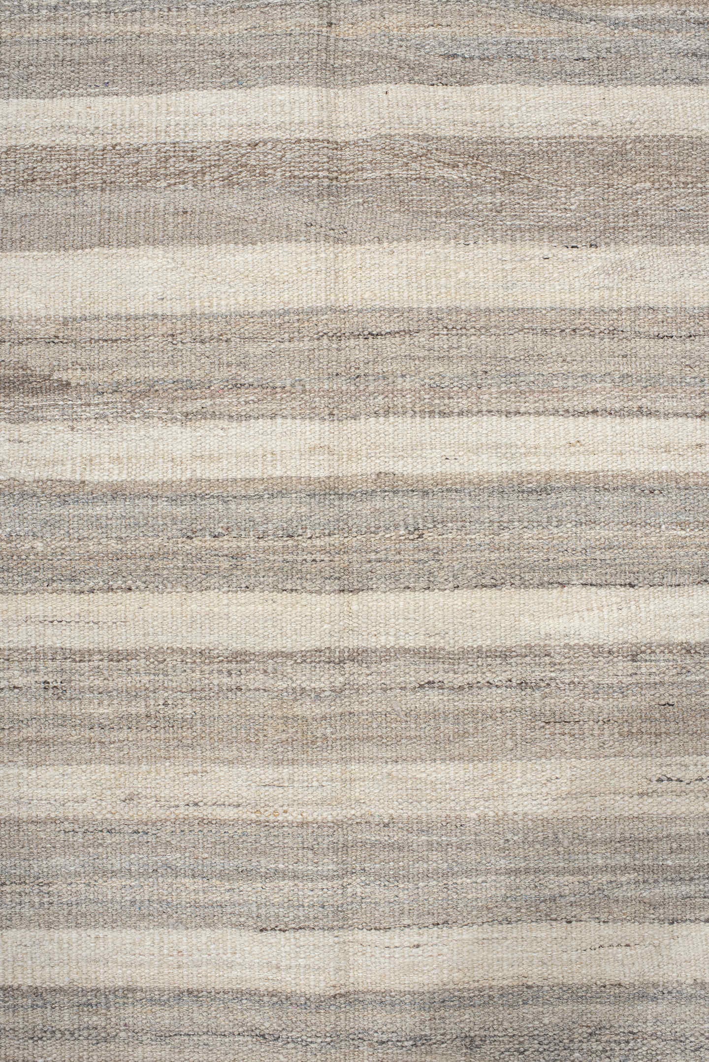 13' x 18' one-of-a-kind handmade vintage Kilim oversize rug. Color palette: ivory, charcoal, taupe, gray, cream, black