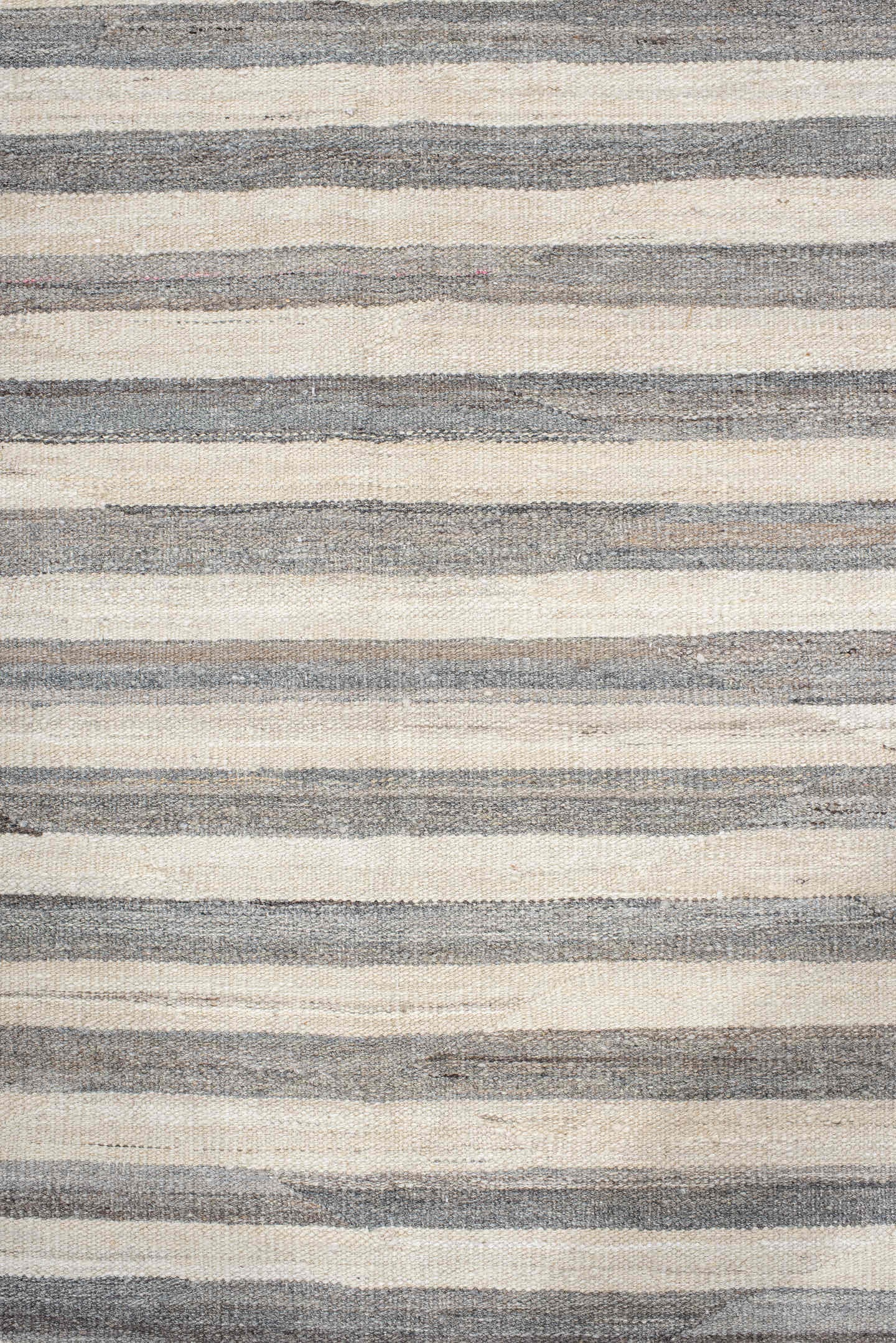 13' x 19' one-of-a-kind handmade vintage Kilim oversize rug. Color palette: gray, ivory, taupe, charcoal, greige, beige