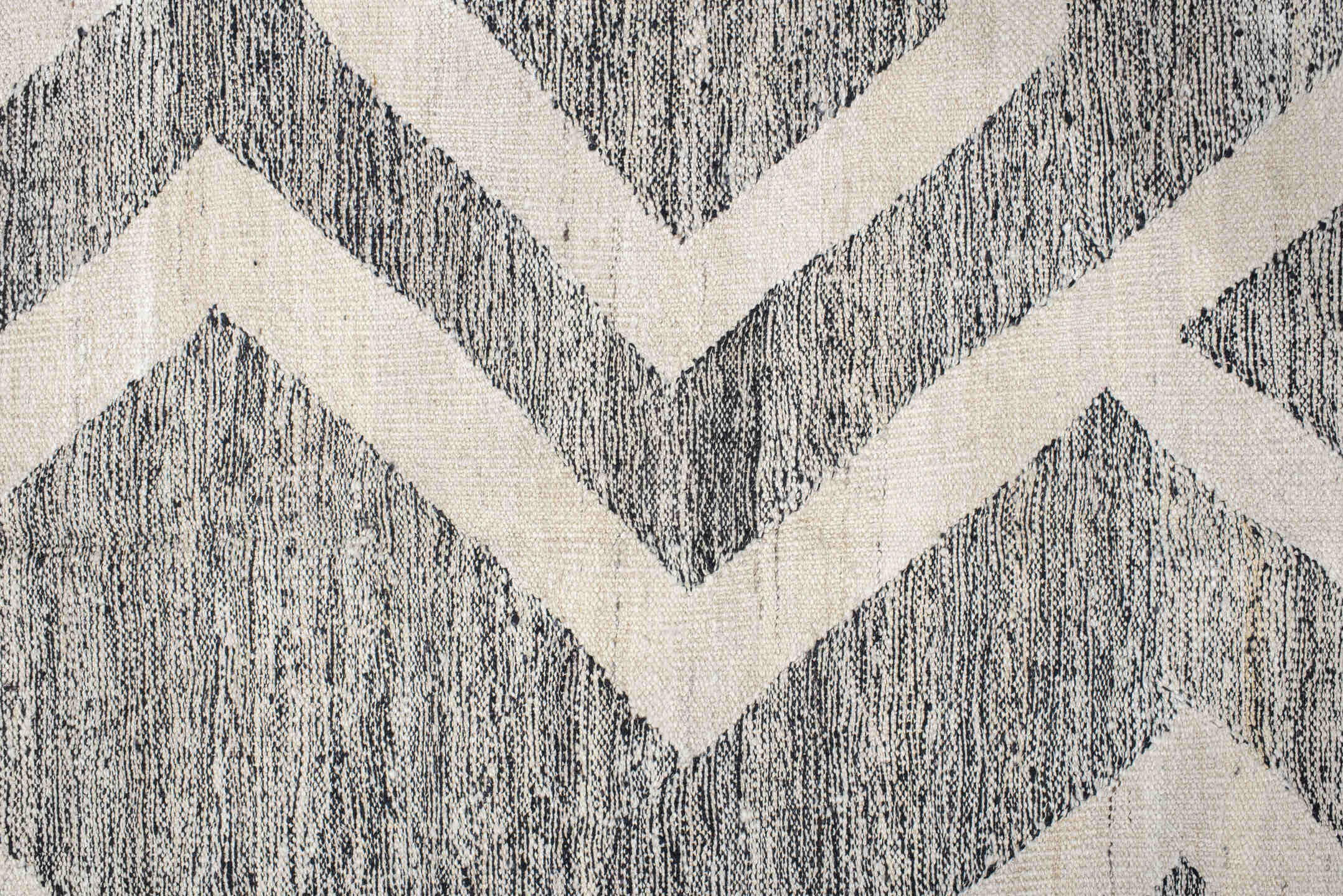 13' x 19' one-of-a-kind handmade vintage Kilim oversize rug. Color palette: black, charcoal, dark gray, dim gray, gray