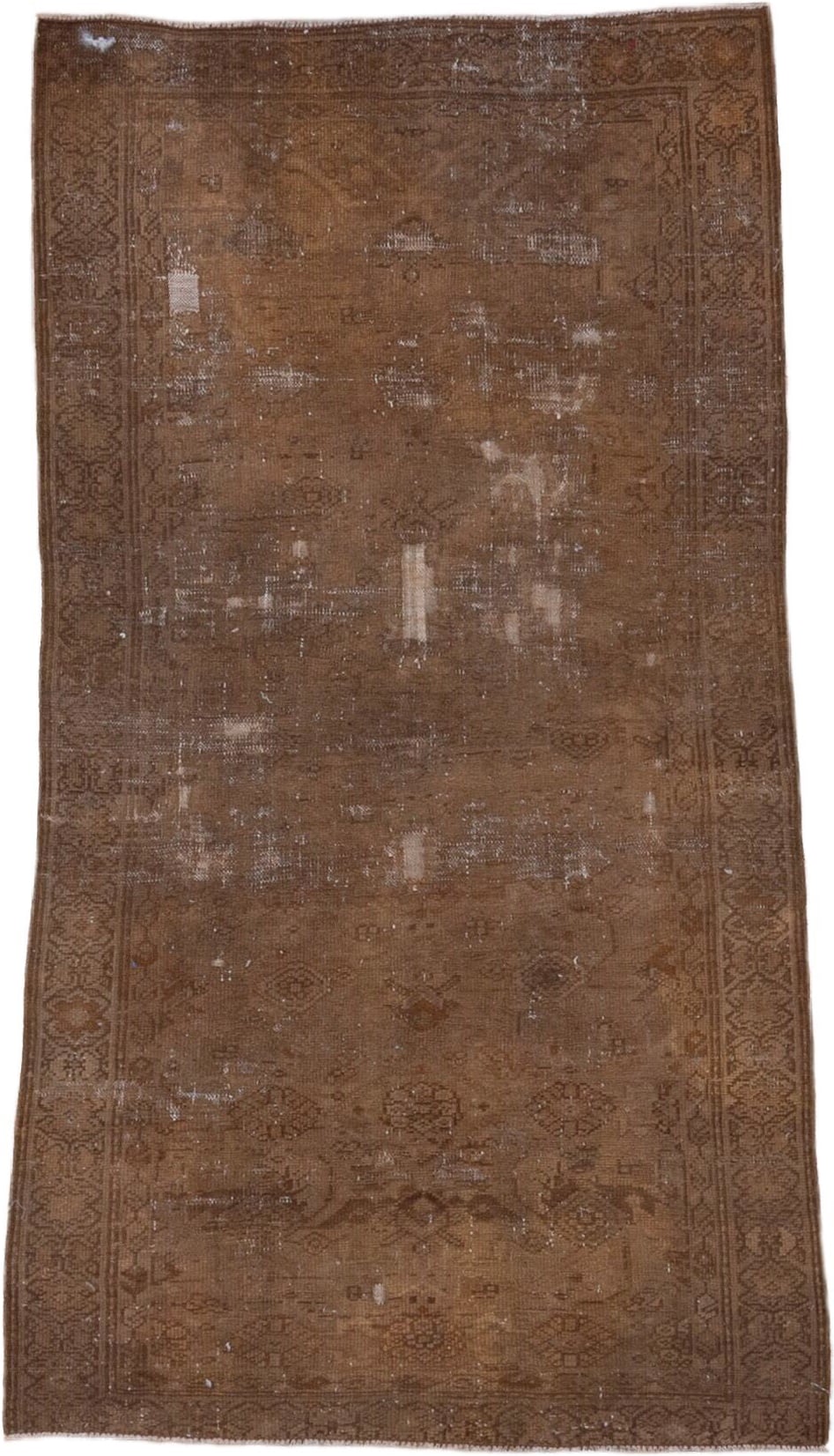 9' x 12' one-of-a-kind handmade vintage Kilim large size rug. Color palette: brown, taupe, camel, mocha, beige, ivory, gray