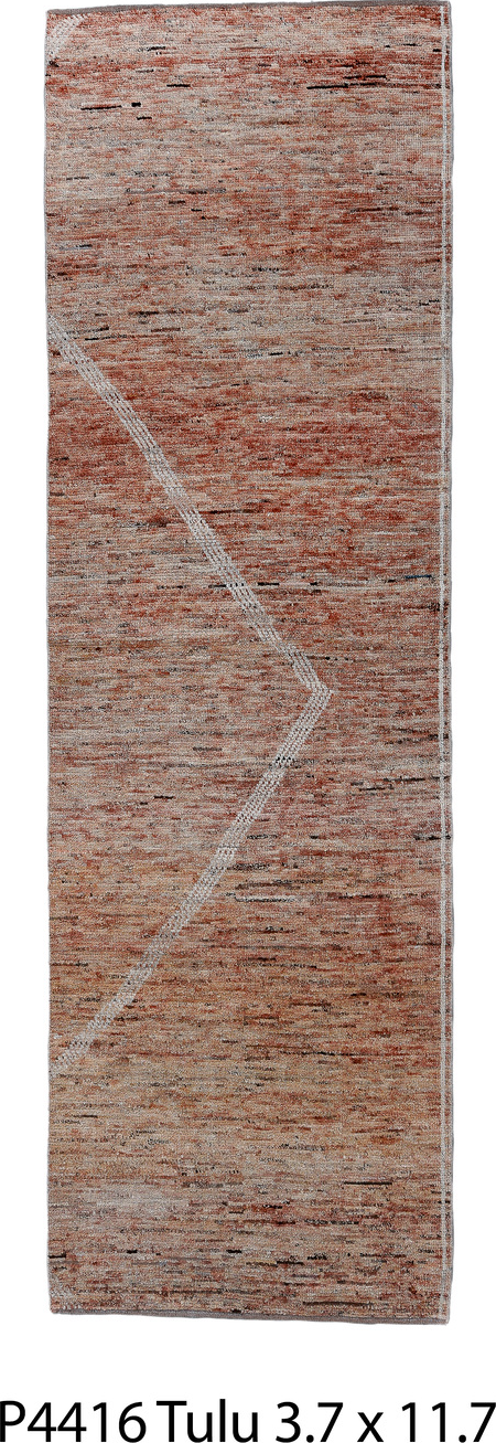 3' x 11' one-of-a-kind handmade vintage Tulu runner rug. Color palette: black, brown, dim gray, gray, light gray, off-white