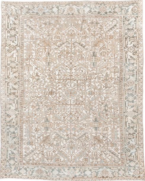 Antique Heriz Area Rug (7' x 9')