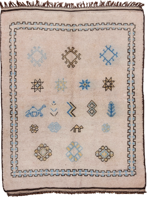 Vintage Moroccan Area Rug (5' x 6')