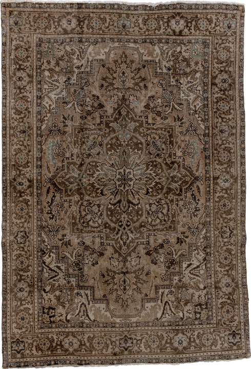 Antique Heriz Area Rug (6' x 9')