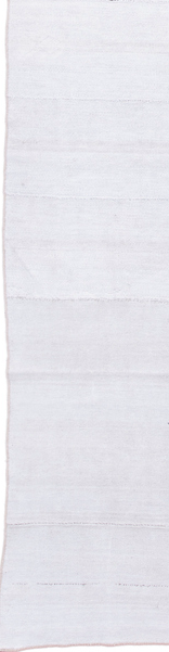 8' x 13' one-of-a-kind handmade vintage Flatweave large size rug. Color palette: alice blue, azure, gainsboro, ghost white