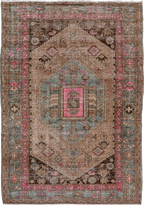 Antique Hamadan Area Rug (4' x 6')