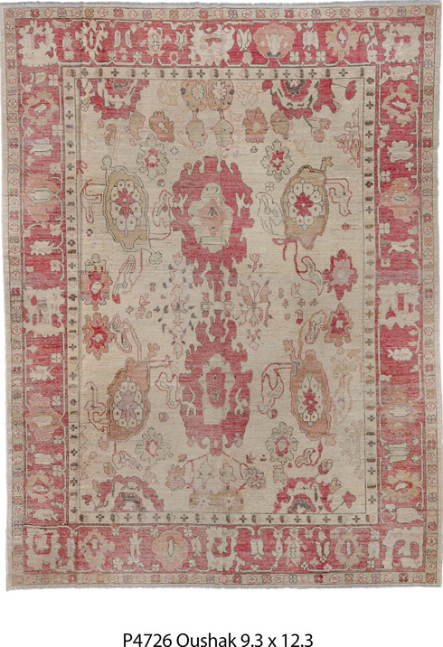 Vintage Oushak Area Rug (9' x 12')