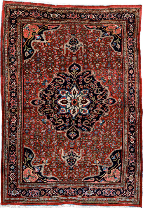 Antique Bidjar Area Rug (4' x 6')