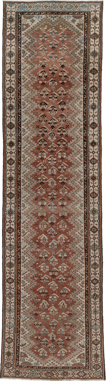 Antique Malayer Runner Rug (2' x 10')