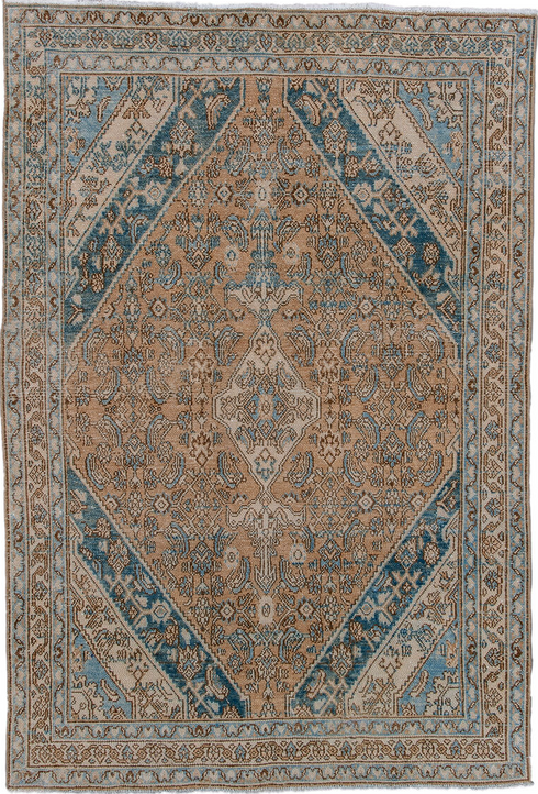 Antique Bibikabad Area Rug (4' x 6')