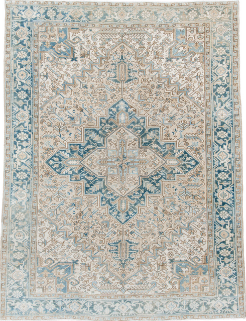 Antique Heriz Area Rug (8' x 10')