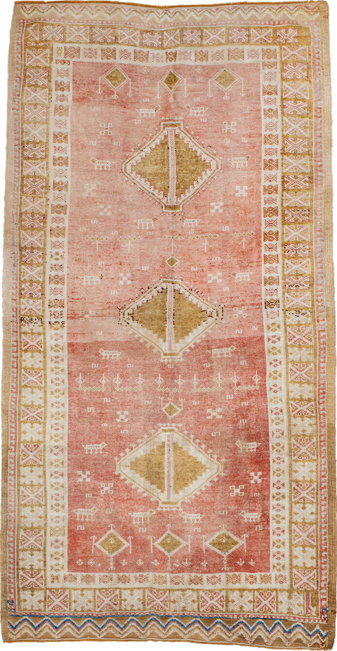 Antique Moroccan Area Rug (4' x 8')