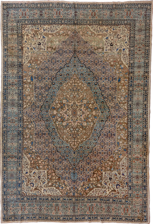 Vintage Tabriz Area Rug (9' x 13')