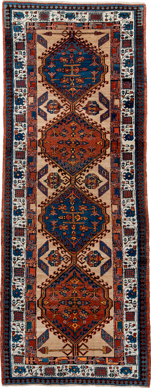 Antique Sarab Runner Rug (3' x 8')