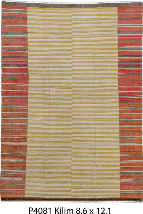 Vintage Kilim Area Rug (8' x 12')