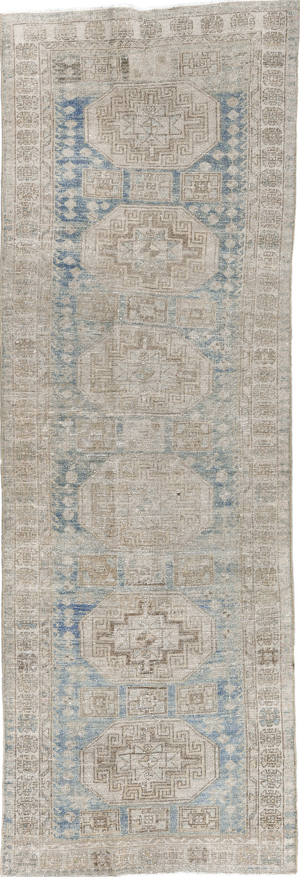 Antique Oushak Runner Rug (3' x 9')