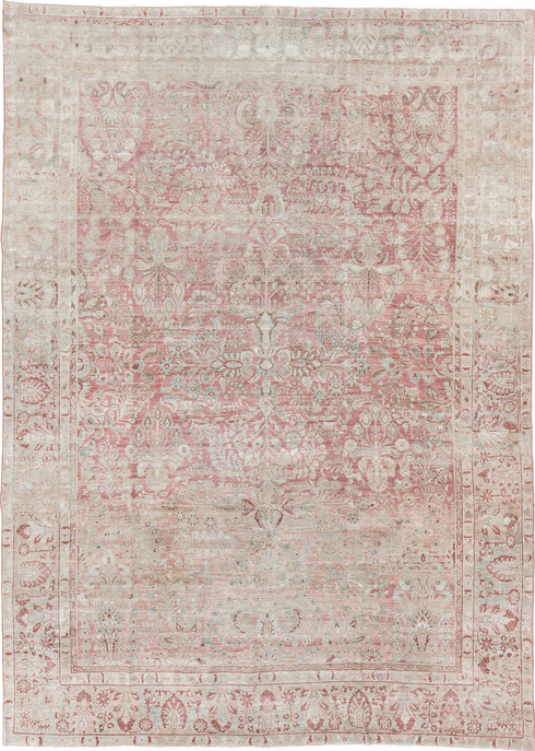 Antique Sarouk Area Rug (8' x 11')