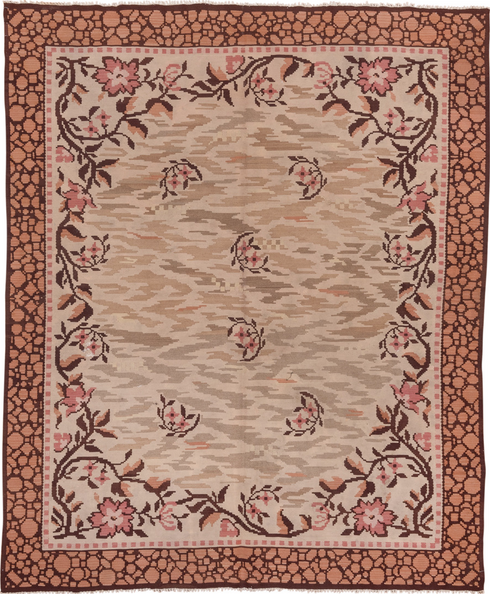 Antique Kilim Area Rug (6' x 7')