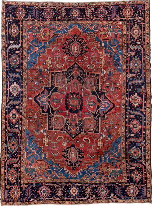 Vintage Heriz Area Rug (8' x 10')