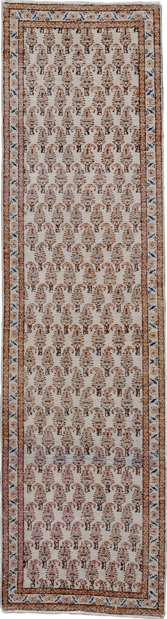 Antique Tabriz Runner Rug (2' x 8')
