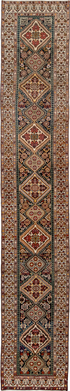 Antique Malayer Runner Rug (2' x 17')