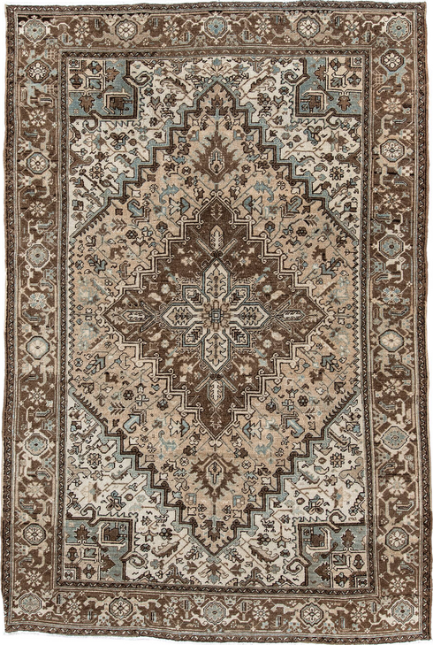 Antique Heriz Area Rug (6' x 9')