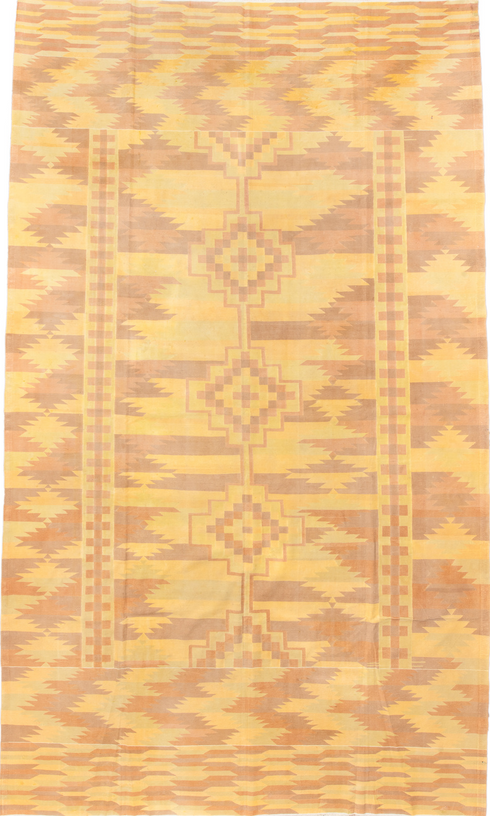 Antique Dhurrie Area Rug (9' x 16')