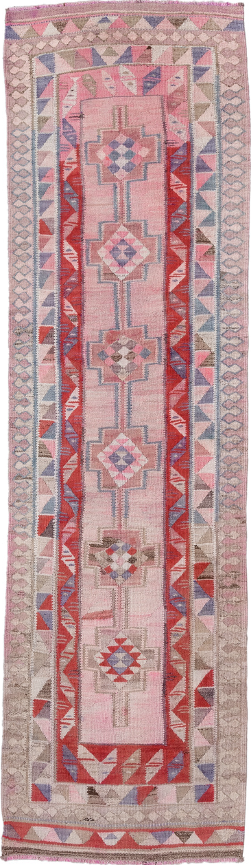 Vintage Kilim Runner Rug (3' x 11')