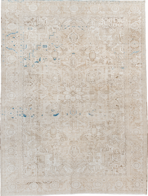 Antique Heriz Area Rug (9' x 12')