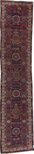 Antique Kurd Runner Rug (3' x 15')