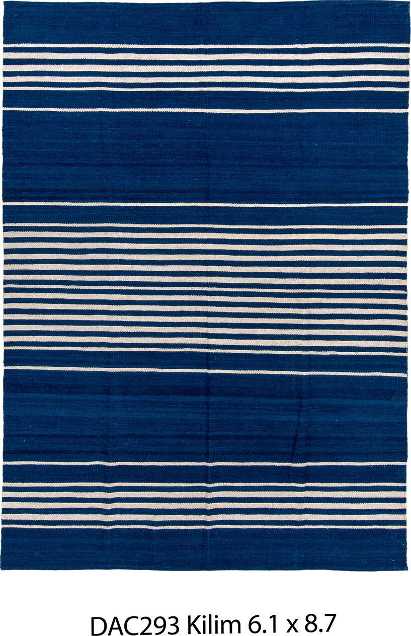 6' x 8' one-of-a-kind handmade vintage Kilim medium size rug. Color palette: off-white, gray, black, blue, light gray, pink