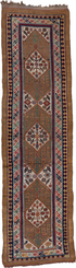 Antique Cam Hamadan Runner Rug (3' x 12')