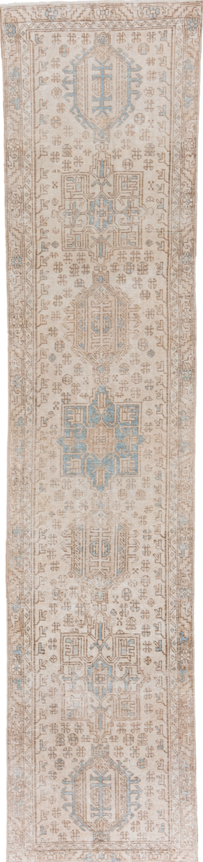 Antique Karaje Runner Rug (3' x 13')