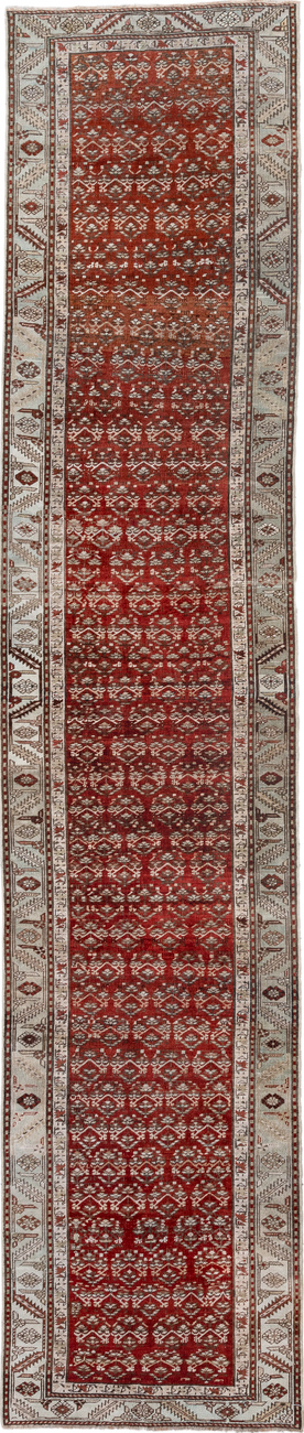 Antique Caucasian Runner Rug (2' x 14')