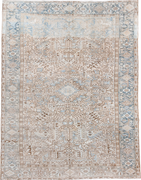 Antique Heriz Area Rug (8' x 10')