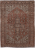 Antique Serapi Area Rug (4' x 5')