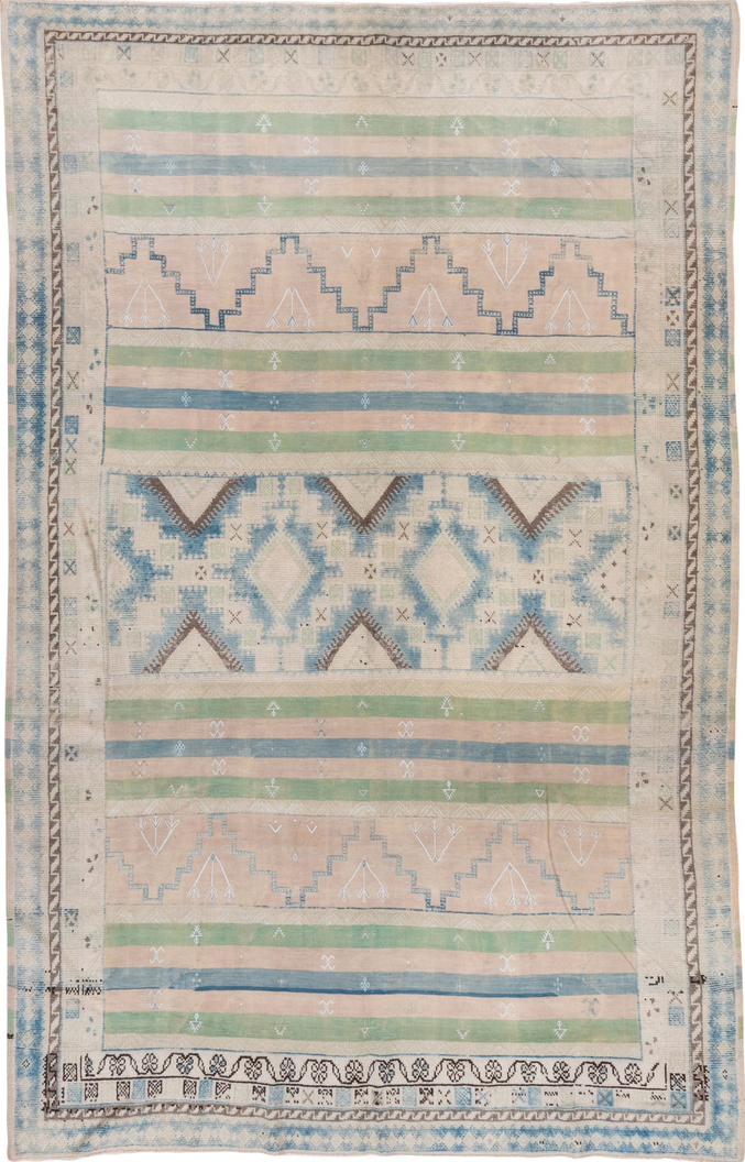 6' x 9' one-of-a-kind handmade vintage Moroccan medium size rug. Color palette: dark gray, dim gray, gray, light gray