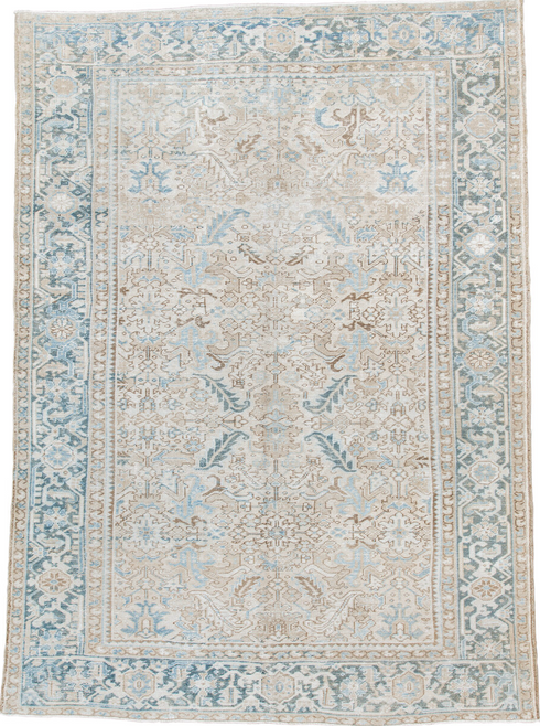 Antique Heriz Area Rug (7' x 10')