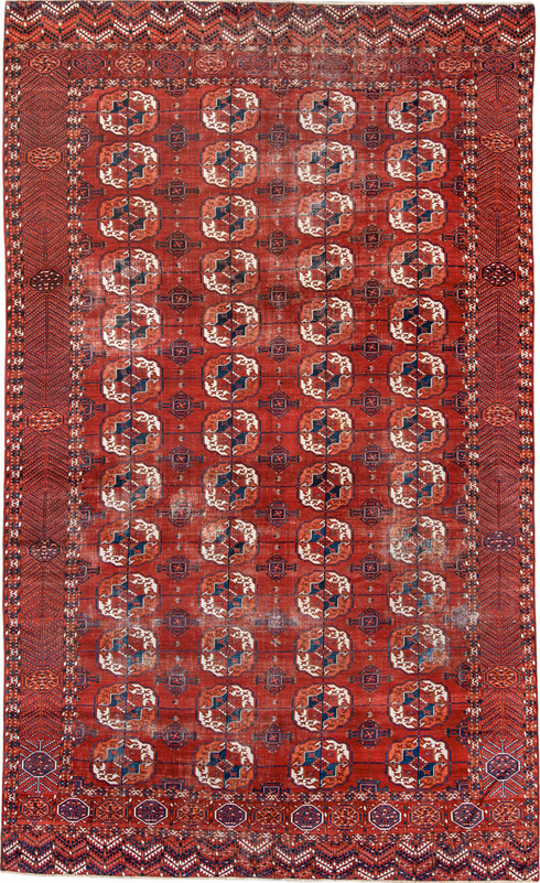 Antique Bokara Area Rug (8' x 13')