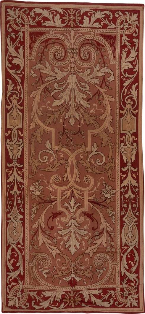 Antique Aubusson Runner Rug (5' x 10')