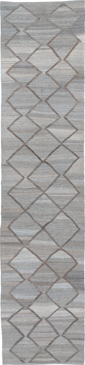 Vintage Kilim Runner Rug (3' x 13')