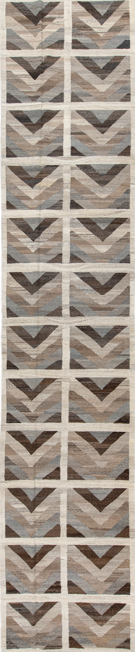 Vintage Kilim Runner Rug (3' x 12')