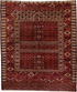 Antique Torkaman Area Rug (4' x 4')
