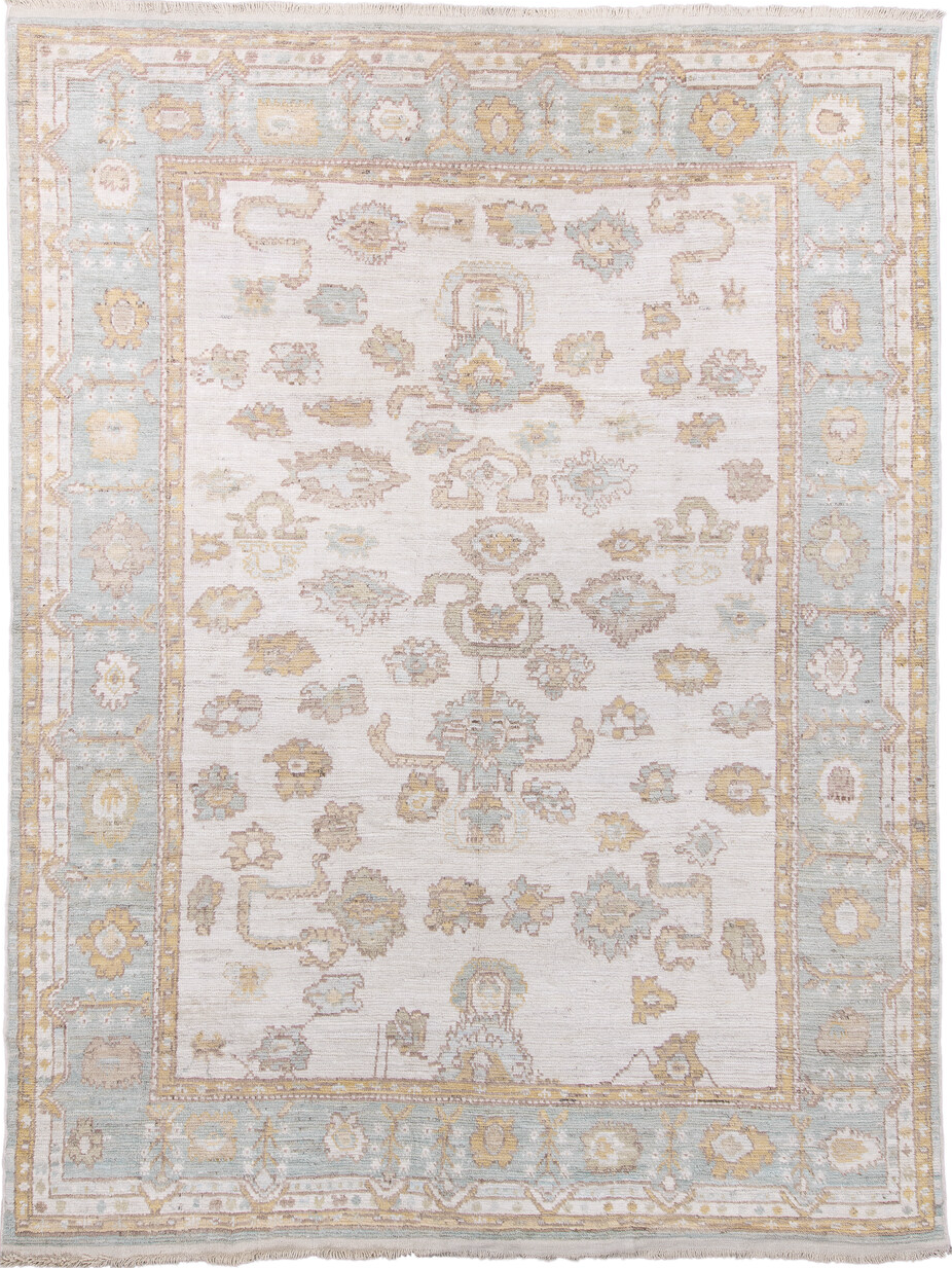 10' x 13' one-of-a-kind handmade vintage Tulu large size rug. Color palette: brown, burlywood, dark gray, gainsboro, gray