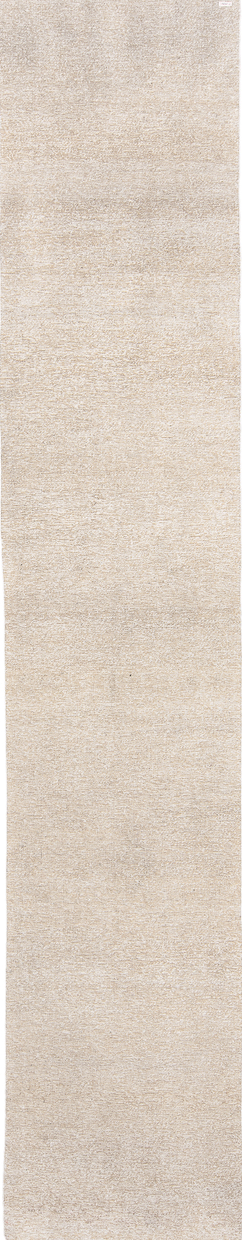 2' x 15' one-of-a-kind handmade vintage Kilim runner rug. Color palette: gainsboro, gray, light gray, linen, off-white