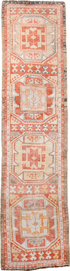 Antique Oushak Runner Rug (2' x 10')