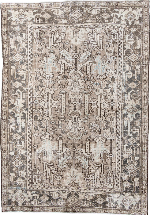 Antique Heriz Area Rug (5' x 8')